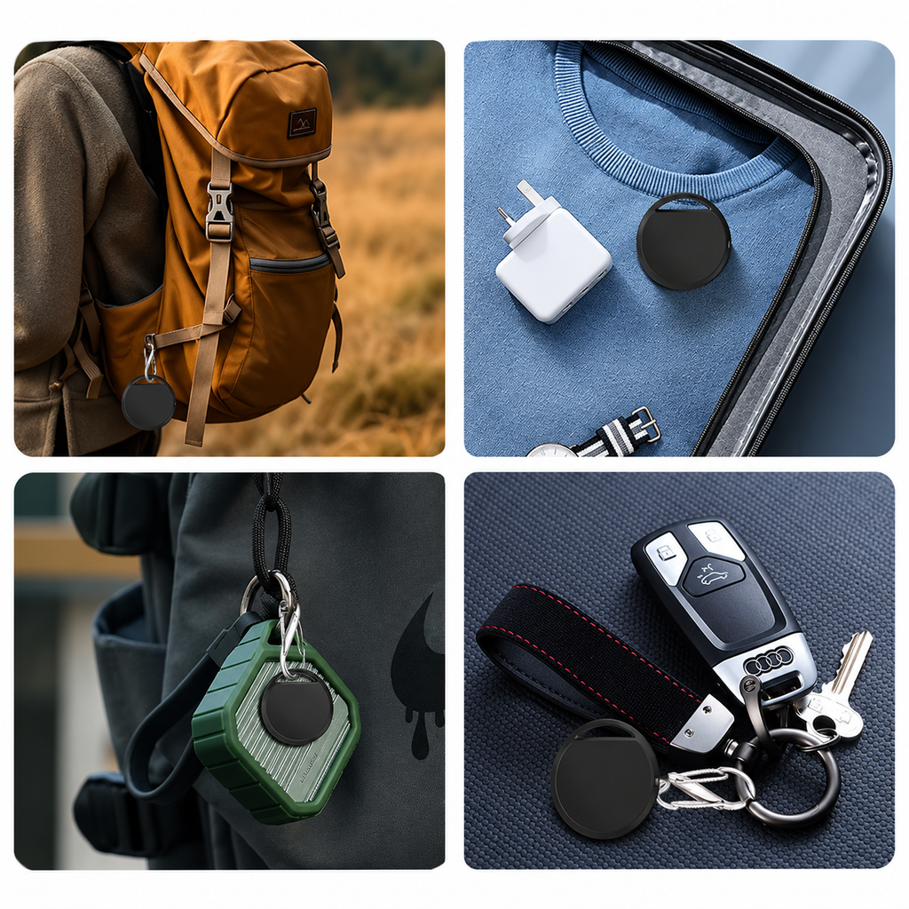 Smart Tag Bluetooth-spårare fastsatt på nyckelknippa