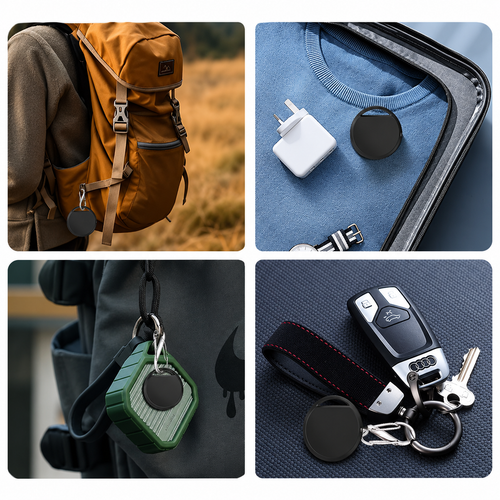 Smart Tag Bluetooth-spårare fastsatt på nyckelknippa